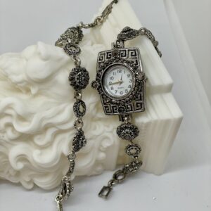 Vintage dikdörtgen saat - Görsel 3